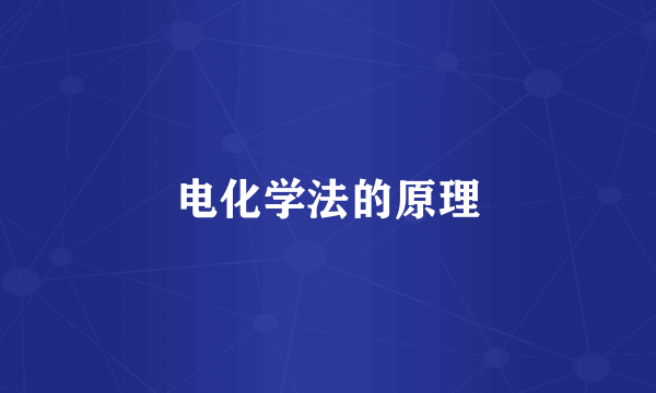 电化学法的原理