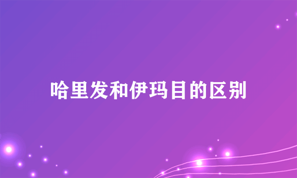 哈里发和伊玛目的区别