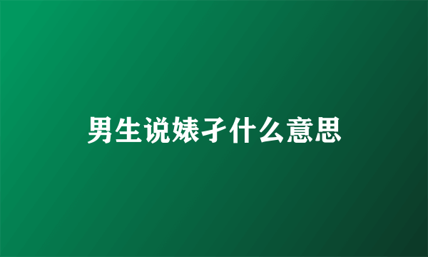 男生说婊孑什么意思