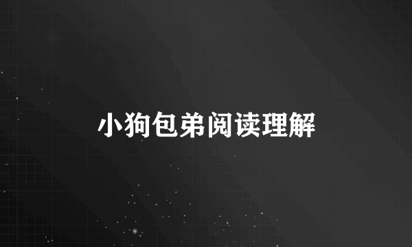 小狗包弟阅读理解