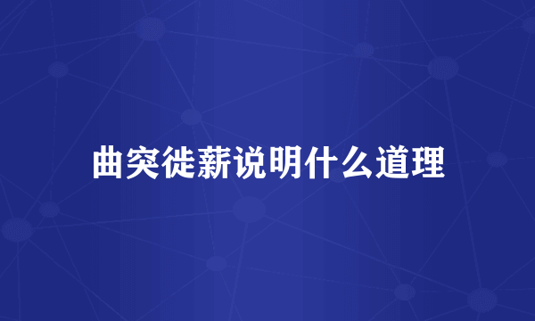 曲突徙薪说明什么道理