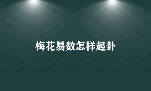 梅花易数怎样起卦