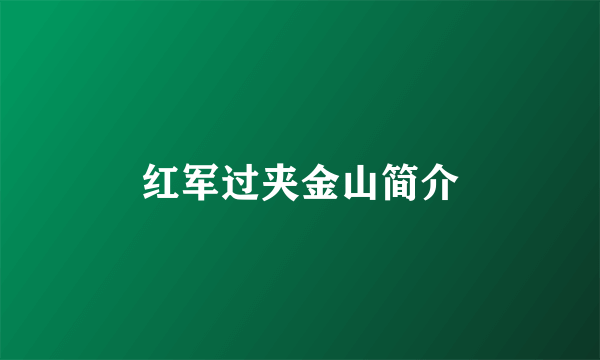 红军过夹金山简介