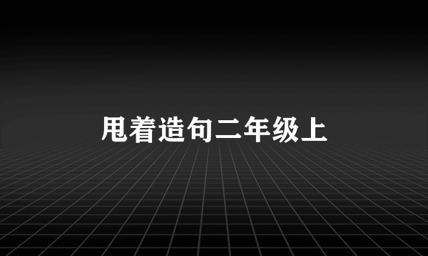 甩着造句二年级上