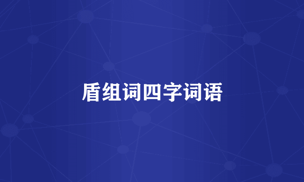 盾组词四字词语