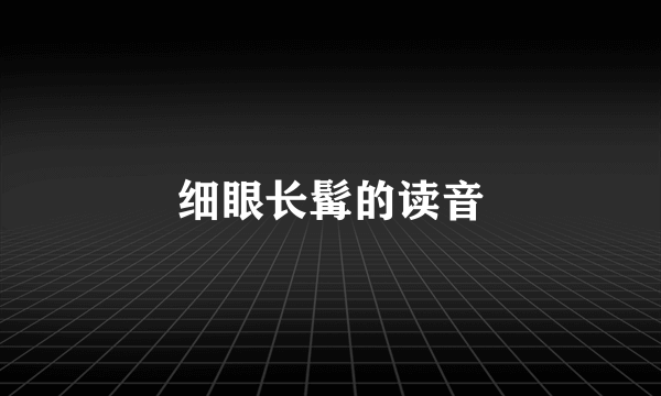 细眼长髯的读音