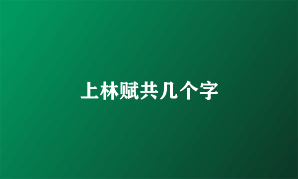 上林赋共几个字