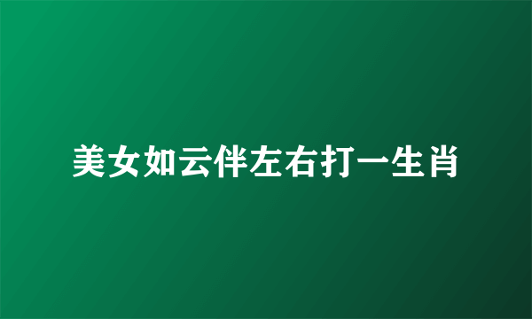 美女如云伴左右打一生肖
