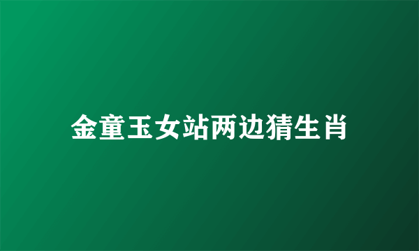 金童玉女站两边猜生肖