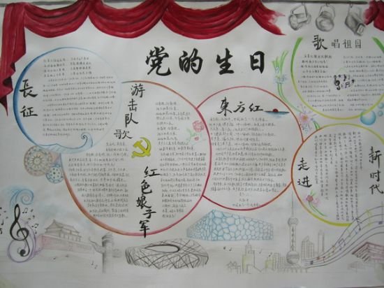 建党节手抄报