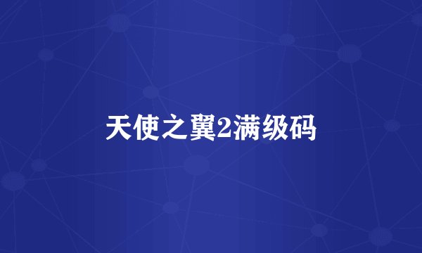 天使之翼2满级码