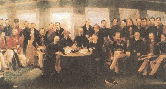 南京条约签订的时间和背景是什么