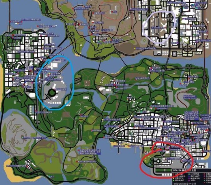 侠盗猎车手圣安地列斯飞机场在哪？