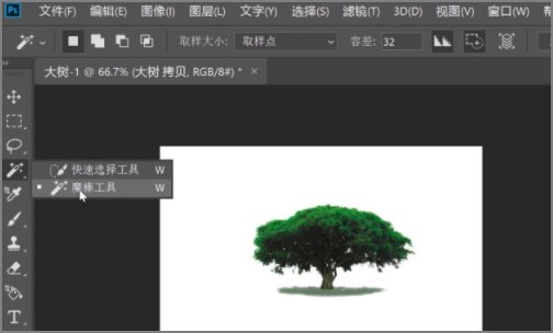 2020版的ps魔棒工具在哪里啊?