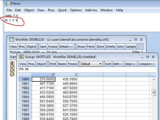 关于eviews 面板数据多元回归的具体操作步骤