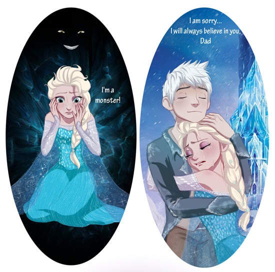 冰雪奇缘里艾莎不是没有王子吗？为什么网上很多图给她这个王子？是官配吗？