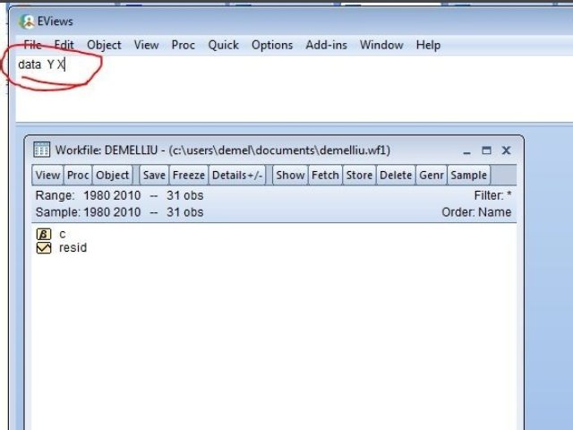 关于eviews 面板数据多元回归的具体操作步骤