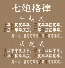 绝句律诗格律的七律