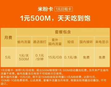 米粉卡收费情况怎样的？