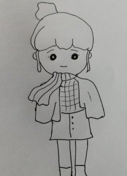 如何女孩简笔画漂亮可爱