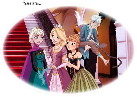 冰雪奇缘里艾莎不是没有王子吗？为什么网上很多图给她这个王子？是官配吗？