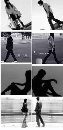 QQ情侣黑白头像