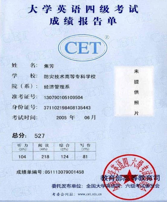 大四下学期英语四级通过了，怎么领成绩单？