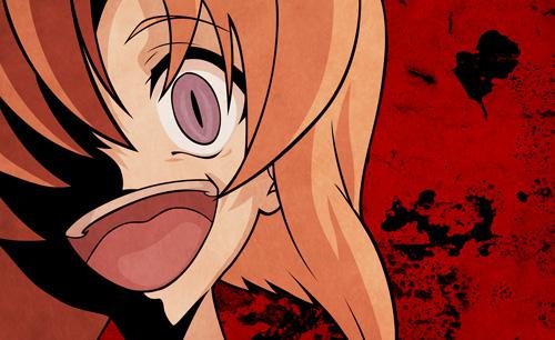 像这样的病娇图片，无论是谁都行，不要太血腥的，我要仿画越简单越好十张