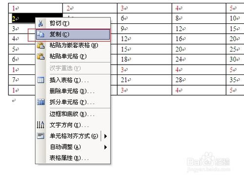 wps中word的表格怎么复制粘贴