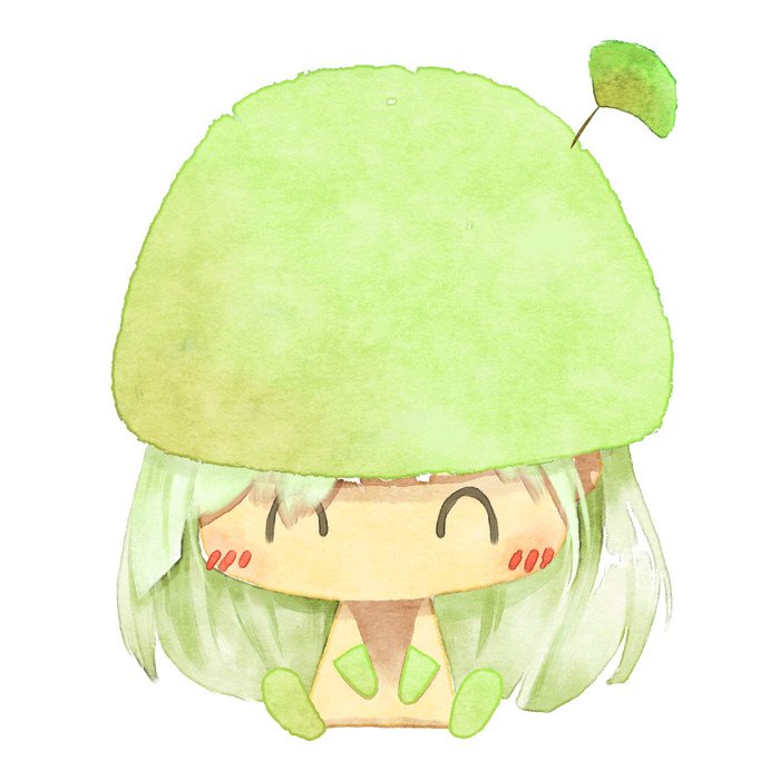 绿色卡通情侣头像