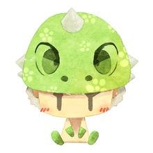 绿色卡通情侣头像