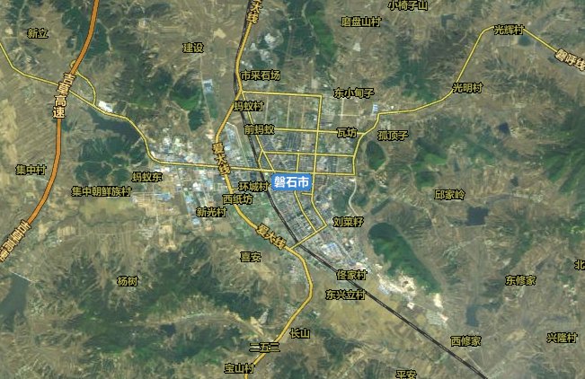 吉林市磐石市卫星地图