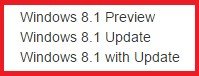windows 8.1 update是什么版本
