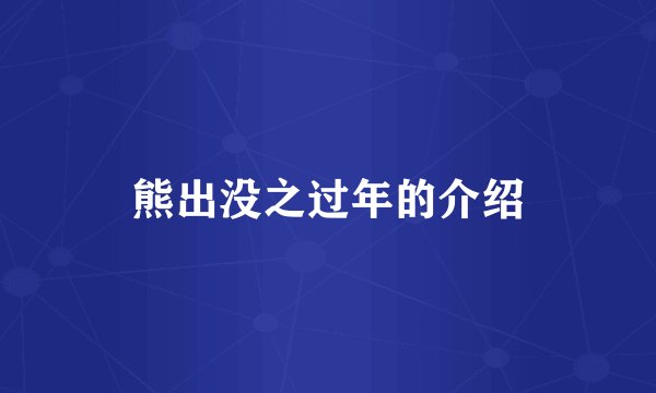 熊出没之过年的介绍