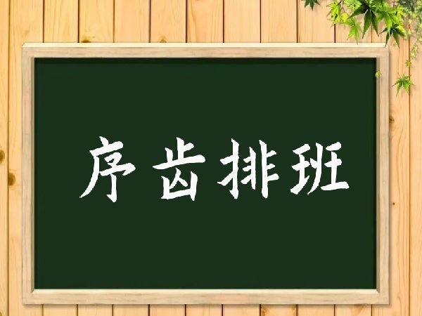 序齿排班的成语意思