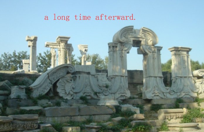 英语 很久很久以后 怎么说