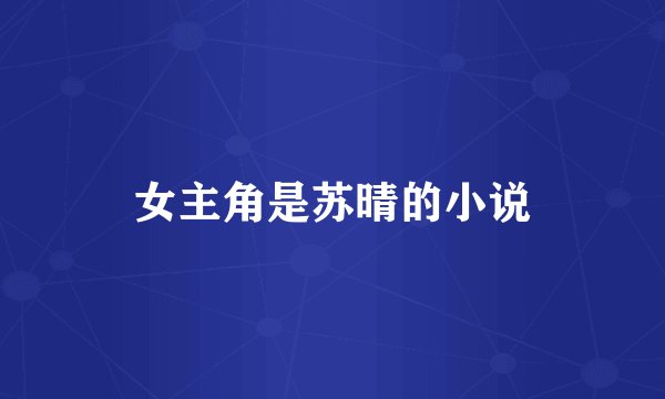 女主角是苏晴的小说