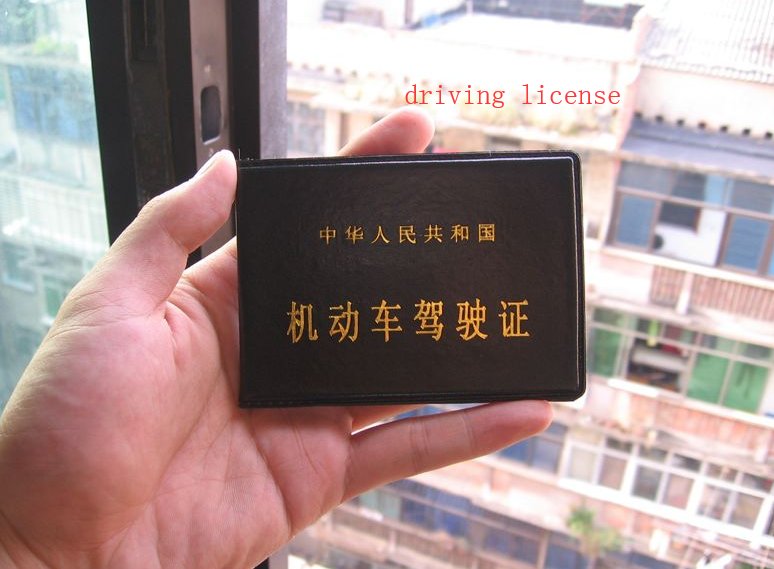 驾照 英文怎么说