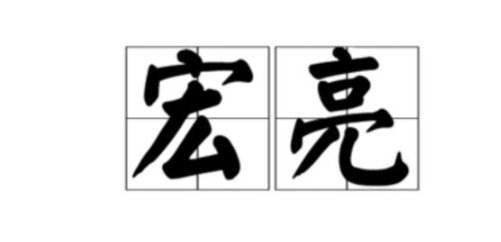 宏亮和洪亮是一个意思吗？