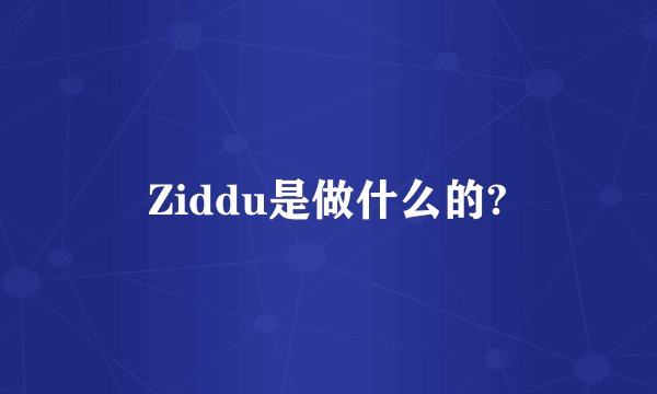Ziddu是做什么的?