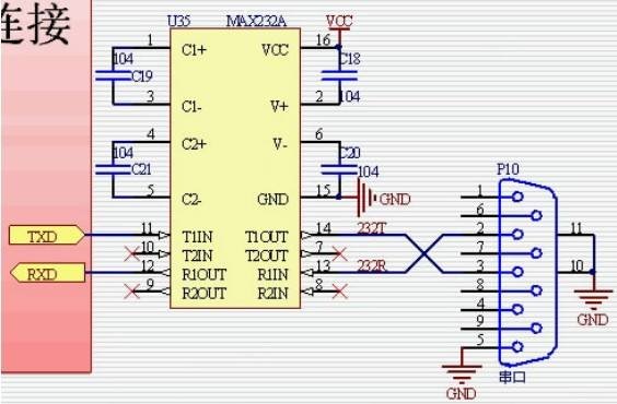 rs232接口有几根针脚，各针脚的功能是什么？