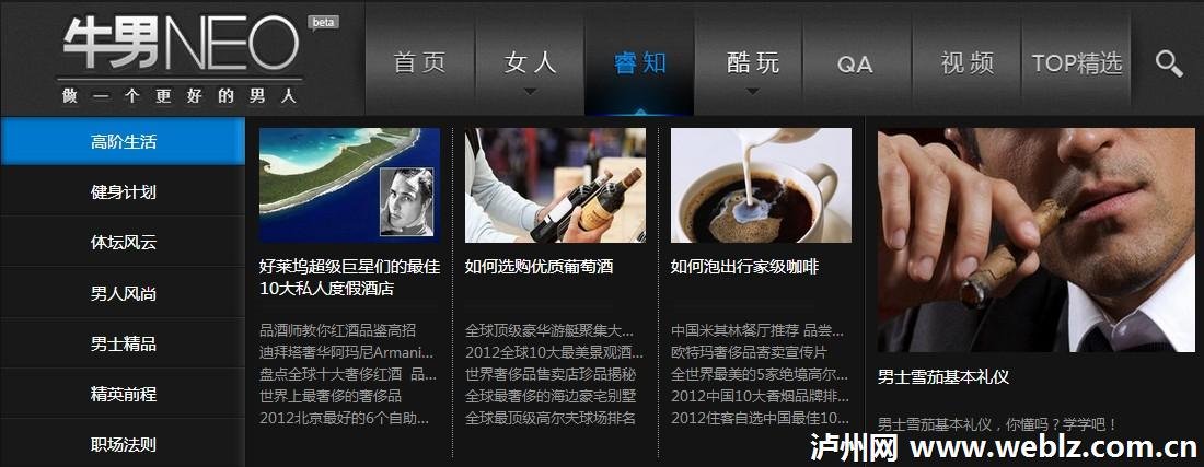 牛男网的网站简介