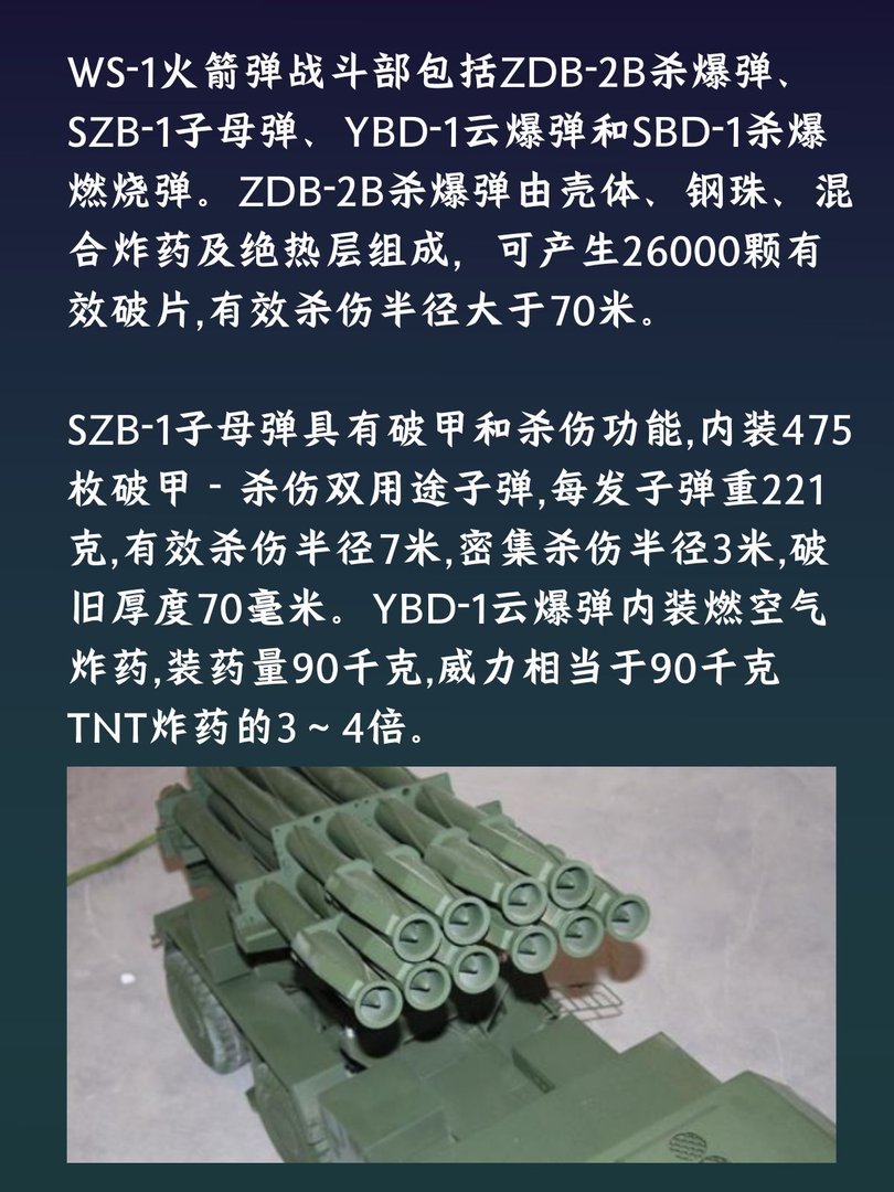 WS-1/1B型300毫米多管火箭炮