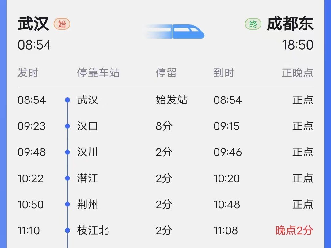 d618动车经过的站点