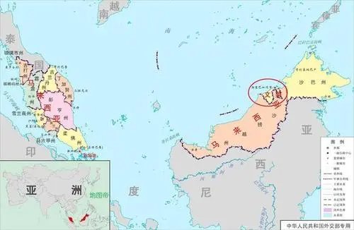文莱在哪里世界地图