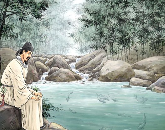 “青树翠蔓，蒙络摇缀，参差披拂。”的意思？