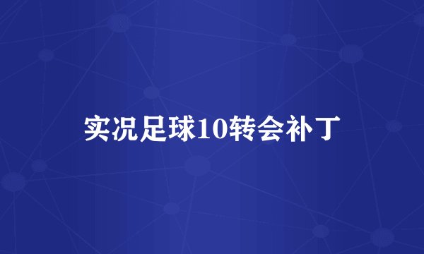 实况足球10转会补丁