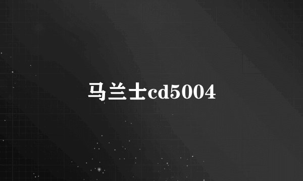 马兰士cd5004