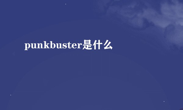punkbuster是什么