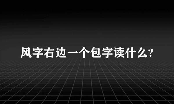 风字右边一个包字读什么?